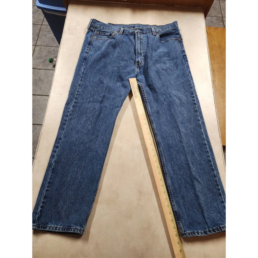 Levi's Mens 505 4721 Stonewash Regular Fit Straight Leg Denim Jeans Sz 40 x 30